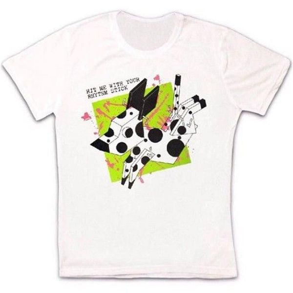 

men's t-shirts hit me with your rhythm stick rock ian dury and the blockheads t shirt 1487 breathable tee, White;black
