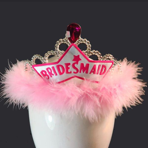 

party hats 2021 design novelty bachelorette hair accessories silver tiara sequin fashion trim bride to be girl for hen fun