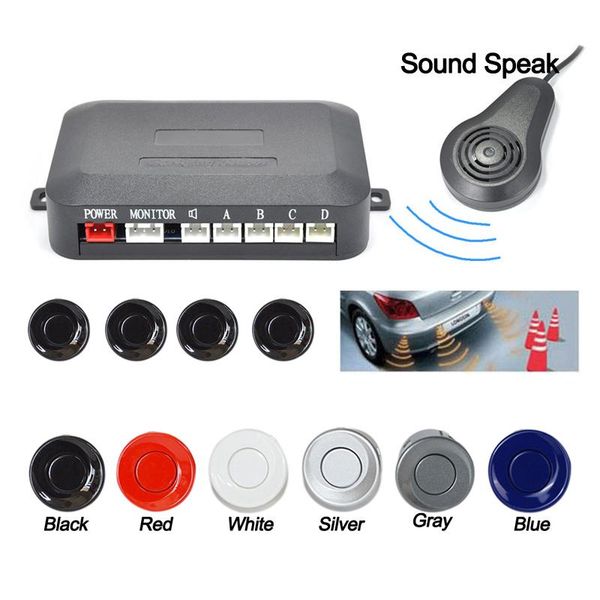 

car rear view cameras& parking sensors 4 sound speak sensor system with audible alarm / waterproof, back assistant