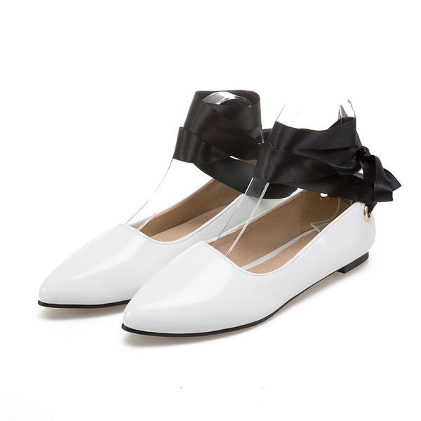 

dress shoes big size flat lace up single summer ladies women woman, Black