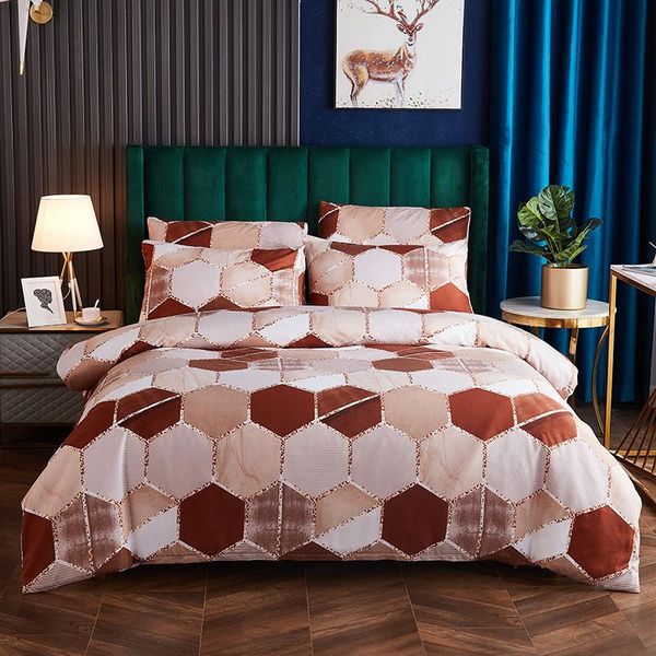 

bedding sets marble bed covers set duvet cover with pillowcases girl boy bedclothes comforter home decor 61124