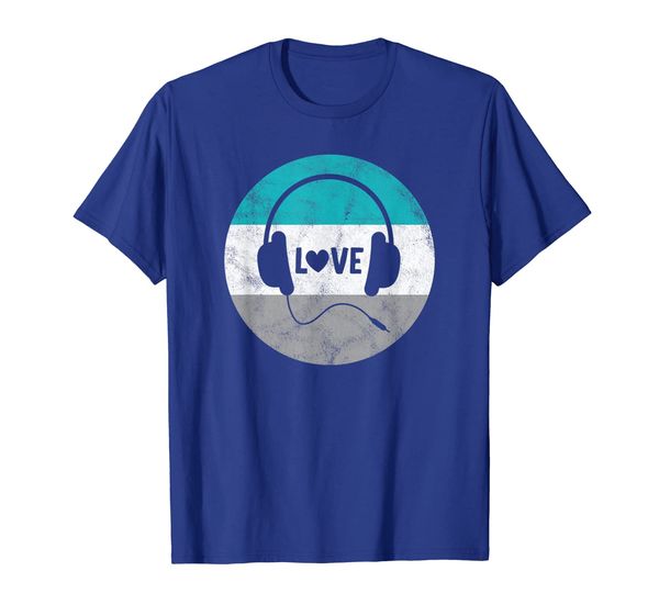 

Headphones Love Music Retro Gift For Men Women Boys Girls T-Shirt, White;black