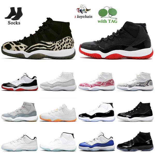 

2022 fashion new women mens 11s basketball shoes jumpman 11 animal instinct bred jubilee 25th anniversary concord bred cool grey space jam s