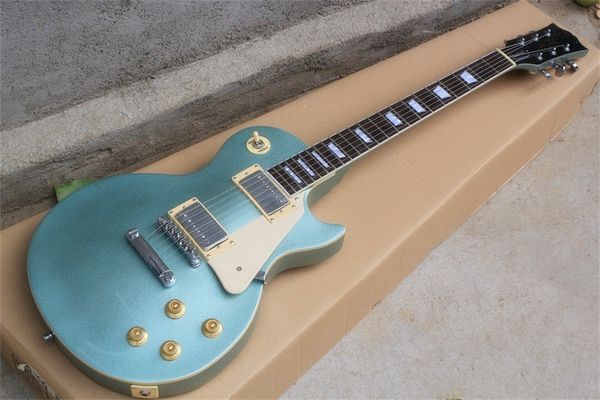 

flyoungstandard lp electric guitar light metallic blue customizable colors