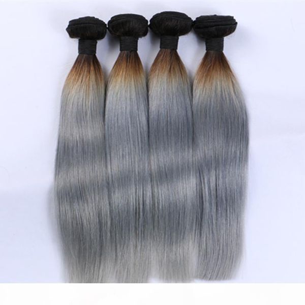 

human hair unprocessed brazilian body wave peruvian indian malaysian human color 1b gray virgin hair extensions ing, Black