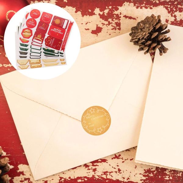 

gift wrap 40 sheets christmas decals adhesive sticker colorful packing stickers for diy