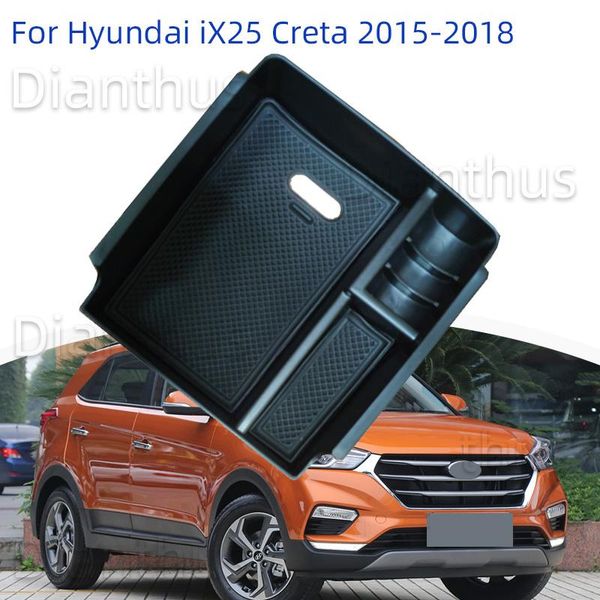 

car organizer for ix25 creta 2021-2021 center console armrest storage box tray mt accessories 2021