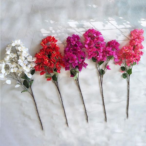 

decorative flowers & wreaths 2pcs 90cm fake plum flower artificial for home garden wedding festival bougainvillea pink purple red bouquet