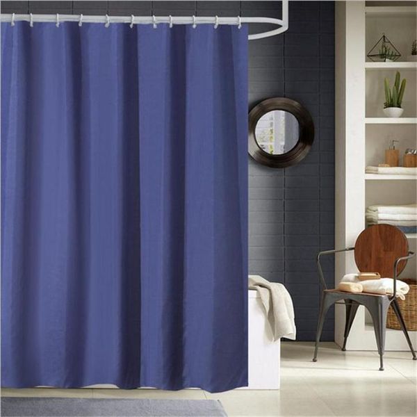 

shower curtains dafield polyester fabric cloth solid color black white gray navy red blue bathroom mildew resistant curtain 180*200