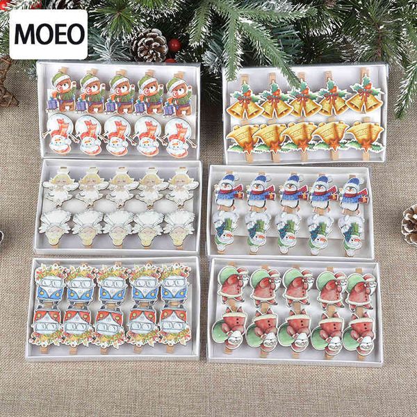 

new creative christmas wooden cartoon clip daily decoration accessories home p wall supplies