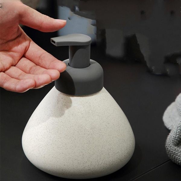 

liquid soap dispenser nordic creative ceramic emulsion bottle conical pressure household bathroom products hand sanitizer shower gel contain