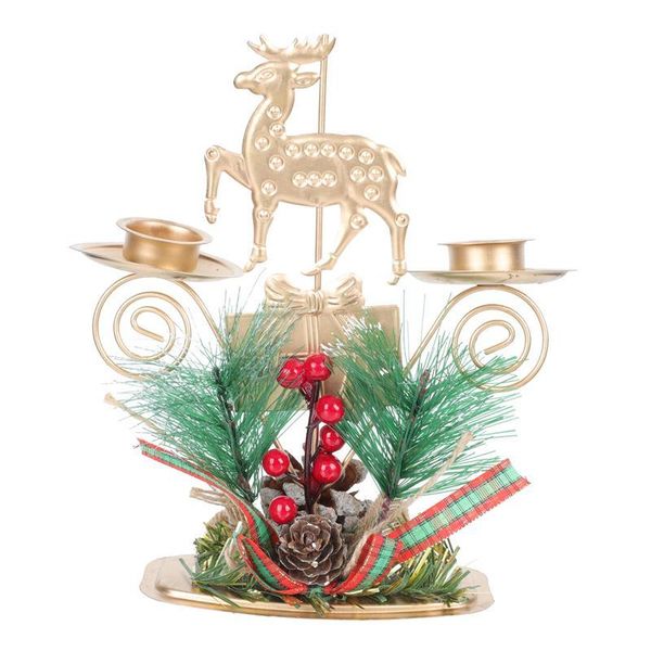 

candle holders 1pc christmas gift iron stick home decorative holder for