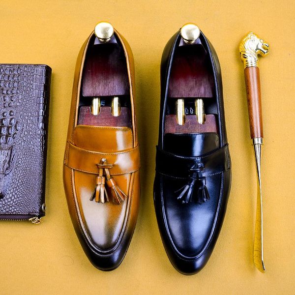 

dress shoes men formal oxfords business wedding social, Black