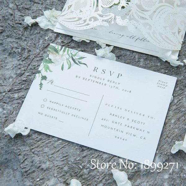 

greeting cards 2021 korean banquet loving laser wedding invitation card