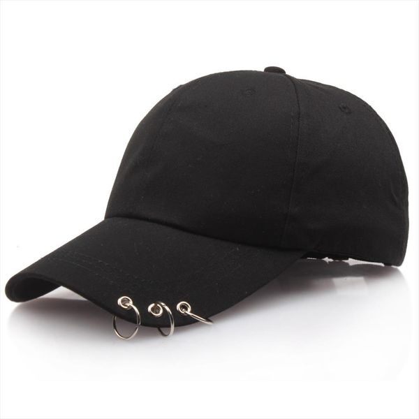 

adjustable baseball hat with ring outdoor sports sun cap for women men fashion snapback hiphop boy gril, Blue;gray