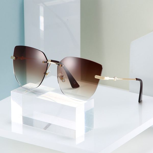 

99803 new cut edge sunglasses fashion men's and women's travel street p sunglasses trend women's versatile sunglasses, White;black