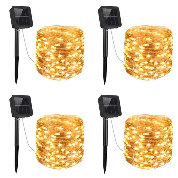 

amir solar powered led string lights copper wire holiday lighting fairy garland christmas tree wedding party home decoration