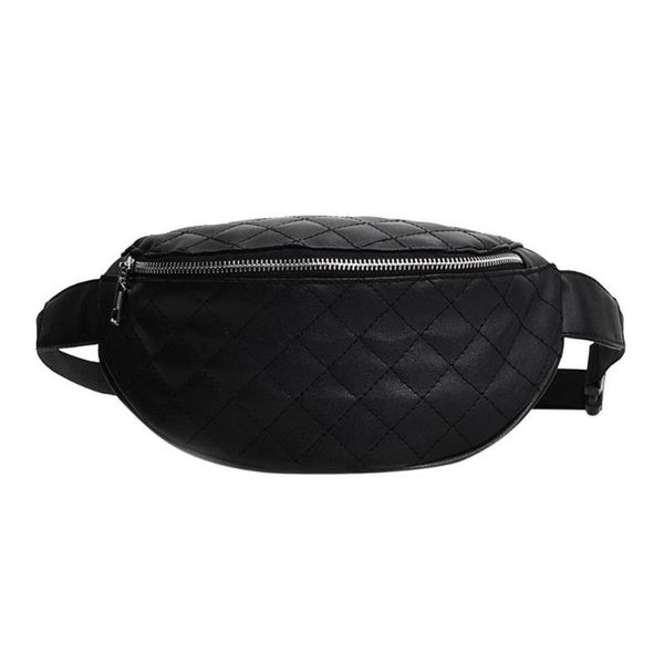 

waist bags plaid quilted leather pack women girls belt shoulder chest fanny