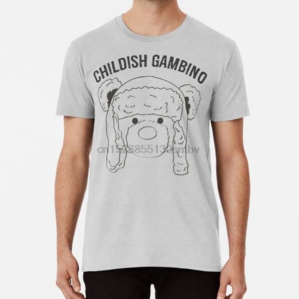 

men's t-shirts shirt childish gambino music bear bino t, White;black