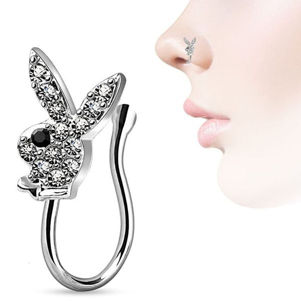 

puncture jewelry inlaid porous ornament false