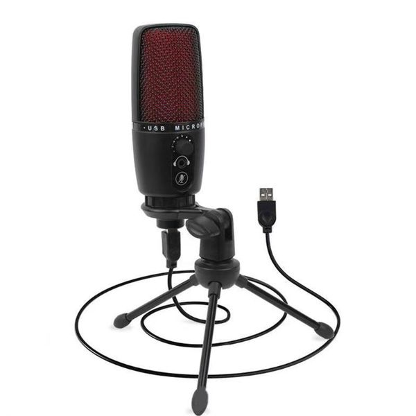 

microphones me3 wired condenser recording microphone computer professional studio with color lights