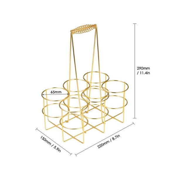 

tablewine racks 6 bottle beer holder party basket rack caddy stand for home bbq el bar bottles