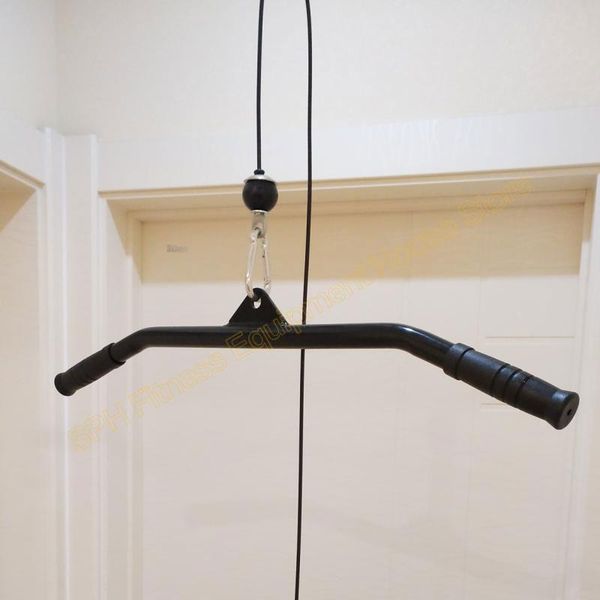 

accessories lat pull down bar attachment for home gym workout seated rowing exercise back muscles arm pulley system