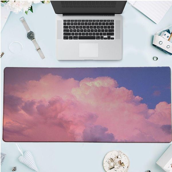 

mouse pads & wrist rests sweet sky pink cloud natural rubber gaming mousepad desk mat large pad keyboards