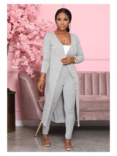 

women's 2-piece set, famous internet ins, xl outdoor clothing and trousers, wear, uniform color, 2021 pnrk, Gray