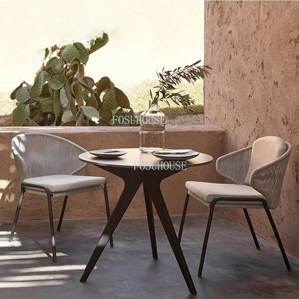 

camp furniture fosuhouse outdoor chair courtyard garden sun protection leisure rattan modern home villa balcony