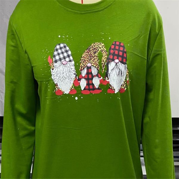 

2021 new is a christmas little old man printed women's clothing muz9, Black