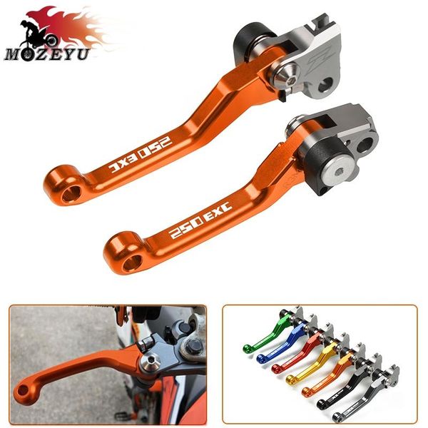 

motorcycle brakes cnc dirt bike flex pivot brake clutch levers motocross motorbike for 250exc 250 exc 2006-2013 2012 2011 2010 2009 2008 200