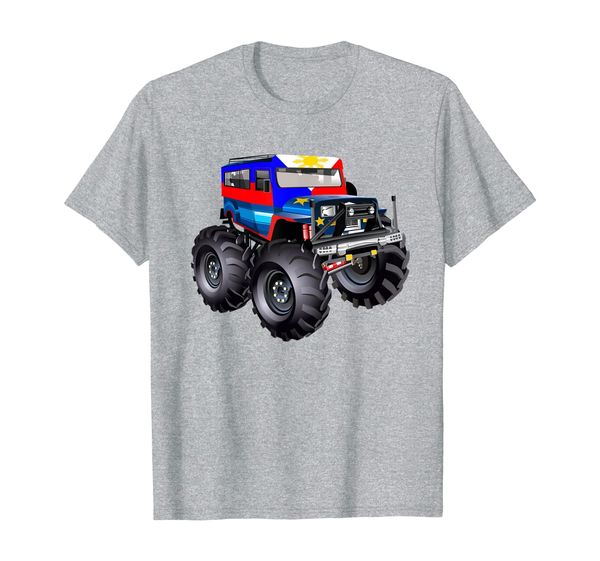 

philippines filipino pinoy monster truck pride t shirt gift, White;black