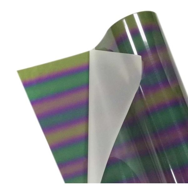

htp reflective heat transfer traffic signal vinyl iridescence xylopyrography colorful film diy rainbow sheeting iron on webbing bag clothing