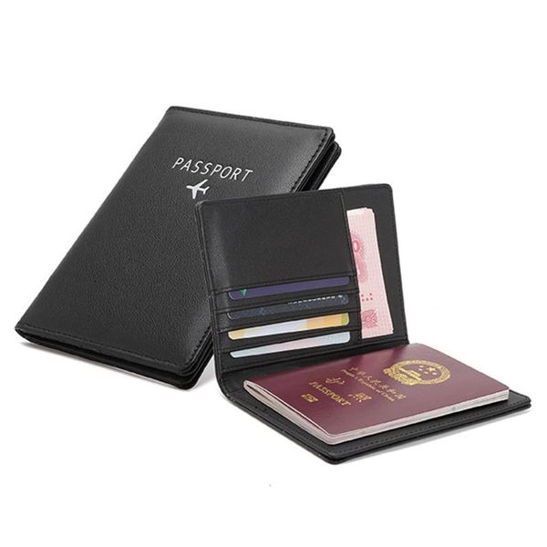 

card holders ocardian holder multi-function bag neutral multi-purpose travel passport wallet tri-fold document organizer g0815#10, Brown;gray