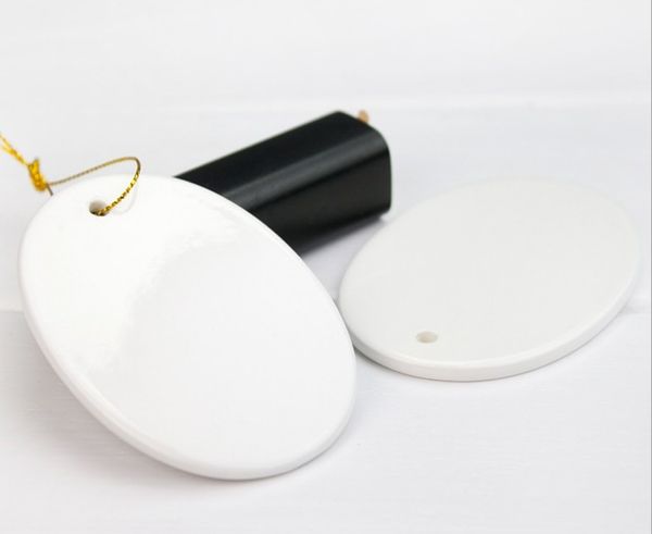 

factory outlet christmas decoration sublimation christmas tile pendant hanging 3 inch round coating ornament decoration for diy lovers