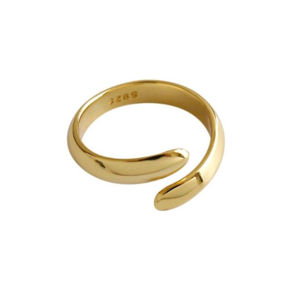 

cluster rings zemior s925 sterling silver ring niche glossy opening iversatile for women fashion jewelry gift selling arrival, Golden;silver