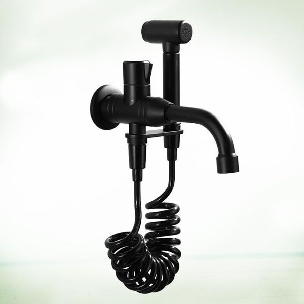 

copper cold water faucet kitchen sink faucets deck mounted tap with spring stainless steel sprayer