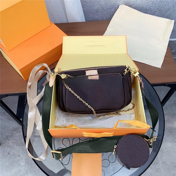 

wallets shoulder crossbody bag handbag square three in one flap chain slot pocket bags backpack round coin purse zipper tote 2021 luxury des, Red;black
