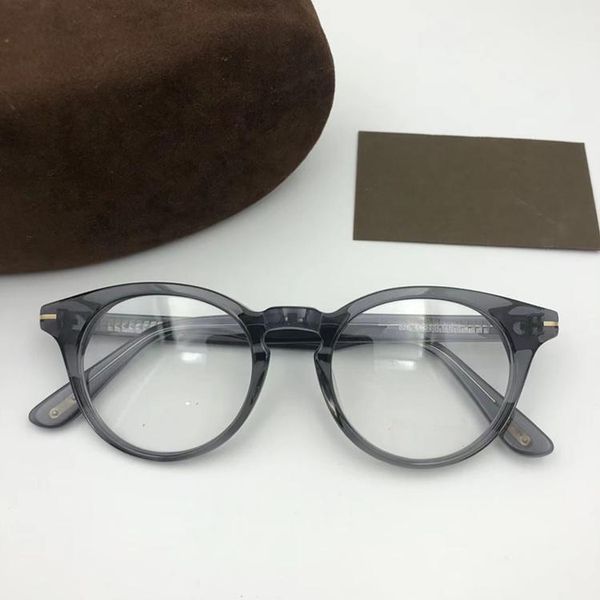 

fashion star-style 5557-b round plain glasses frame 50-20-145 italy plank fullrim for prescription fullset designed case, Black