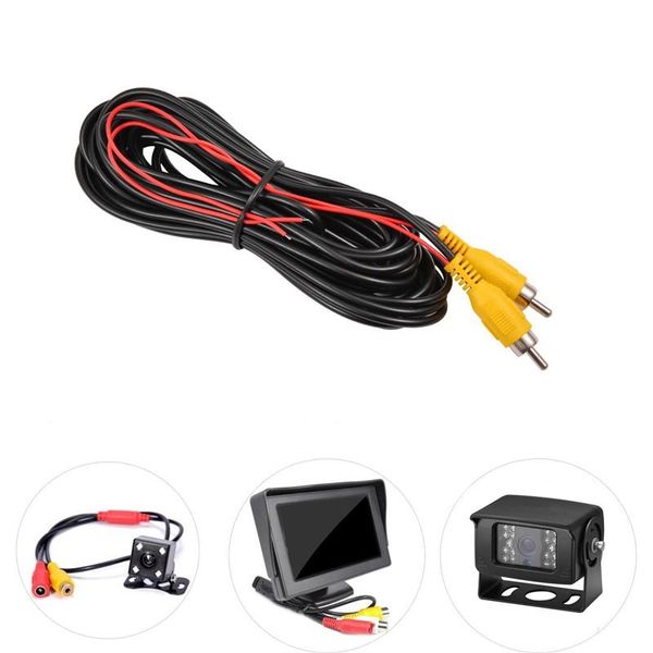 

car rear view cameras& parking sensors 10m video cable for camera universal rca 10 meters wire connecting reverse with multimedia monitor