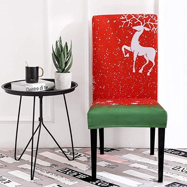 

chair covers stretch removable washable short dining christmas seat slipcover