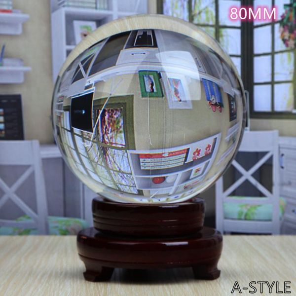 

novelty items ultra-clear transparent 80mm crystal ball, with independent stand k9 glass used for pographic lens props big ma