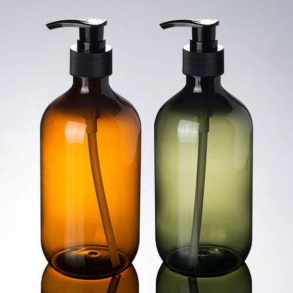 

storage bottles & jars 1pcs empty pump bottle 300/500ml shower gel shampoo lotion cosmetic travel refillable container soap foam plastic