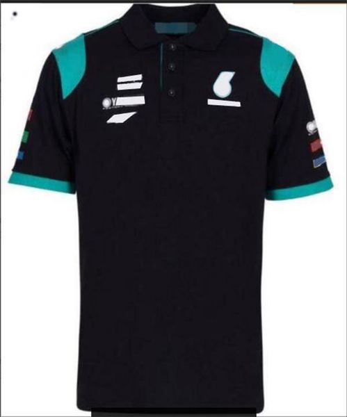 

new racing suit polyester quick-drying short-sleeved t-shirt lapel polo shirt team overalls can be customized for men