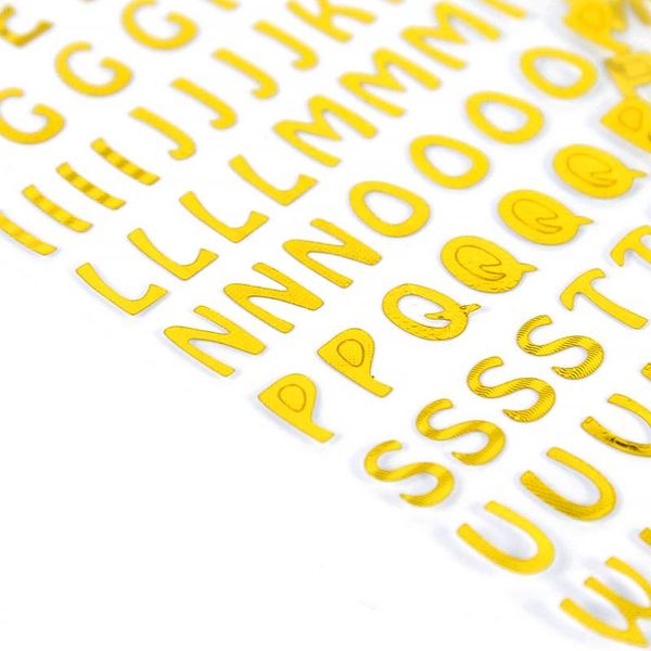 

gift wrap 3 sheets bronzing alphabet letter number stickers diy hand book decoration party gifts box diary scrapbook digital sticker