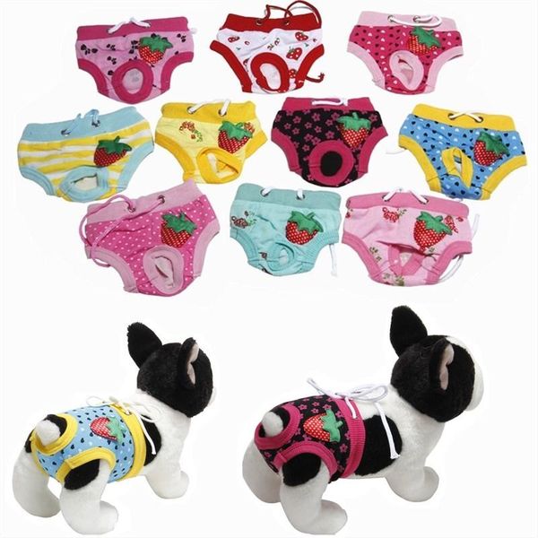 

dog apparel 10 colors diaper sanitary physiological pants washable shorts panties menstruation underwear briefs cat accessories