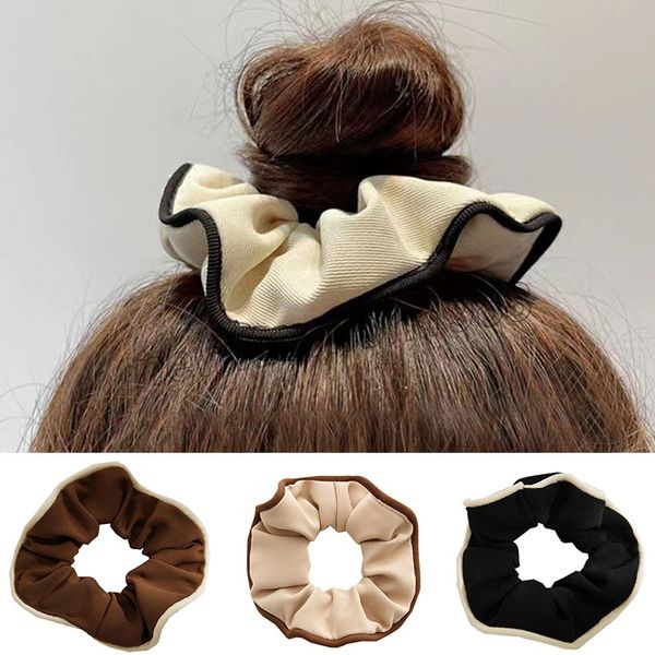 Damen Accessoires breite elastische Haarbänder Großer Darm Hairtie Ring Seil Pferdeschwanz Haarschleife Scrohähe Headwear Kopfschmuck