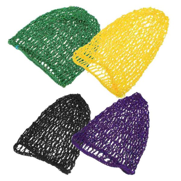 

shower caps 4pcs breathable female hair net mesh hat lady crochet hairnet
