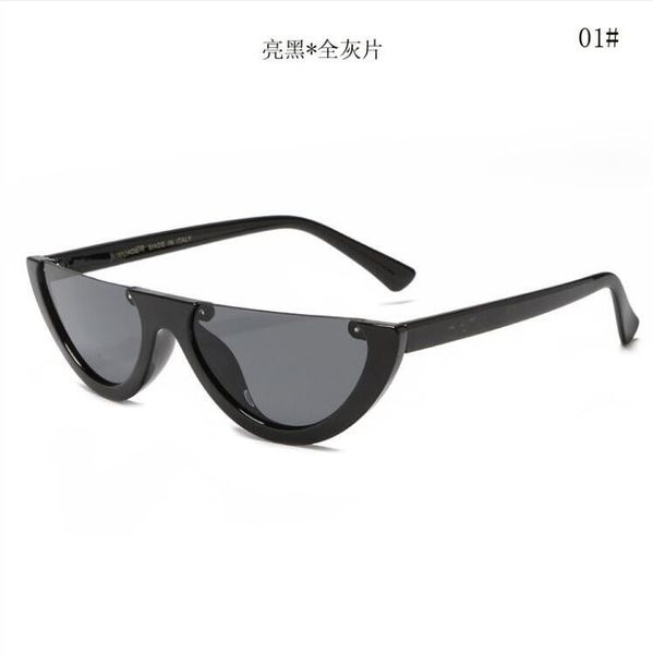 

2019 fashion brand designer sunglasses cat eye big frame simple classic women style uv400 protection outdoor eyewear 191, White;black